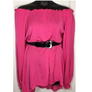 Long Sleeve Peasant Blouse Tunic Versatile PMB6